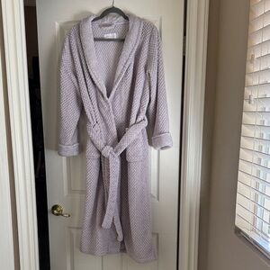 Cozy Textured Robe in Light purple
